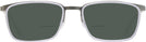 Rectangle Matte Silver/shiny Transparent Grey Titanium Lite-Flex 1 Bifocal Reading Sunglasses View #2