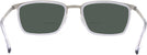 Rectangle Matte Silver/shiny Transparent Grey Titanium Lite-Flex 1 Bifocal Reading Sunglasses View #4