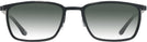 Rectangle Matte Black/shiny Black Titanium Lite-Flex 1 w/ Gradient Progressive Reading Sunglasses View #2