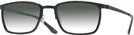 Rectangle Matte Black/shiny Black Titanium Lite-Flex 1 w/ Gradient Progressive Reading Sunglasses View #1