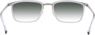 Rectangle Matte Silver/shiny Transparent Grey Titanium Lite-Flex 1 w/ Gradient Progressive Reading Sunglasses View #4