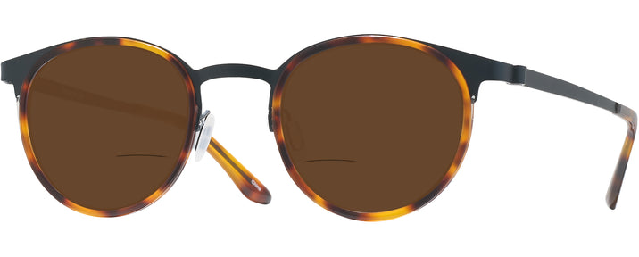 Rectangle Matte Blue/shiny Tortoise Titanium Lite-Flex 2 Bifocal Reading Sunglasses View #1