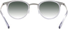 Rectangle Matte Silver/shiny Transparent Grey Titanium Lite-Flex 2 w/ Gradient Progressive Reading Sunglasses View #4
