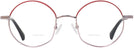 Round Shiny Lilac And Red Titanium XVII Bifocal View #2