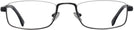 Rectangle Matte Black Titanium XV-L Single Vision Half Frame View #2