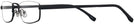 Rectangle Matte Black Titanium XV-L Single Vision Half Frame View #3