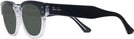 Square Black On Transparent Ray-Ban 0298V Progressive No Line Reading Sunglasses View #3