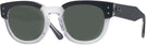 Square Black On Transparent Ray-Ban 0298V Progressive No Line Reading Sunglasses View #1