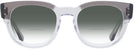 Square Grey On Transparent Ray-Ban 0298V w/ Gradient Bifocal Reading Sunglasses View #2