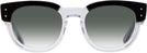 Square Black On Transparent Ray-Ban 0298V w/ Gradient Progressive No-Lines Reading Sunglasses View #2