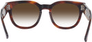 Square Striped Havana Ray-Ban 0298V w/ Gradient Progressive No-Lines Reading Sunglasses View #4