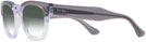 Square Grey On Transparent Ray-Ban 0298V w/ Gradient Progressive No-Lines Reading Sunglasses View #3