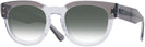 Square Grey On Transparent Ray-Ban 0298V w/ Gradient Progressive No-Lines Reading Sunglasses View #1