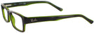 Rectangle Havana Ray-Ban 5169 Computer Style Progressive View #3