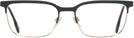 Square Black Gold Burberry 1375 Progressive No-Lines View #2