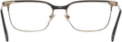 Square Black Gold Burberry 1375 Progressive No-Lines View #4