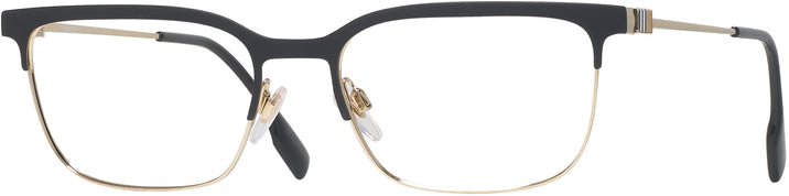 Square Black Gold Burberry 1375 Progressive No-Lines View #1