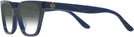 Rectangle Transparent Navy Tory Burch 2133U w/ Gradient Bifocal Reading Sunglasses View #3