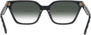 Rectangle Black Tory Burch 2133U w/ Gradient Bifocal Reading Sunglasses View #4