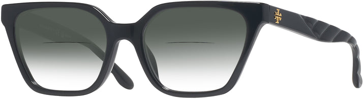 Rectangle Black Tory Burch 2133U w/ Gradient Bifocal Reading Sunglasses View #1