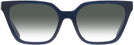 Rectangle Transparent Navy Tory Burch 2133U w/ Gradient Progressive No-Line Reading Sunglasses View #2
