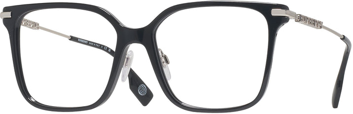 Square,Oversized Black Burberry 2376 Progressive No-Lines View #1