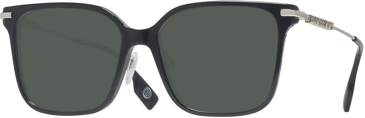 Square,Oversized Black Burberry 2376 Progressive No-Line Reading Sunglasses View #1