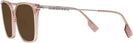 Square,Oversized Rose Burberry 2376 Progressive No-Line Reading Sunglasses View #3