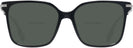 Square,Oversized Black Burberry 2376 Bifocal Reading Sunglasses View #2
