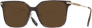 Square,Oversized Dark Havana Burberry 2376 Bifocal Reading Sunglasses View #1
