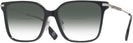 Square,Oversized Black Burberry 2376 w/ Gradient Bifocal Reading Sunglasses View #1