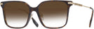 Square,Oversized Dark Havana Burberry 2376 w/ Gradient Bifocal Reading Sunglasses View #1