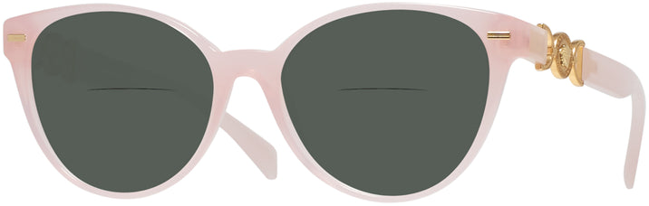 Cat Eye Opal Pink Versace 3334 Bifocal Reading Sunglasses View #1