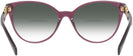 Cat Eye Transparent Violet Versace 3334 w/ Gradient Bifocal Reading Sunglasses View #4