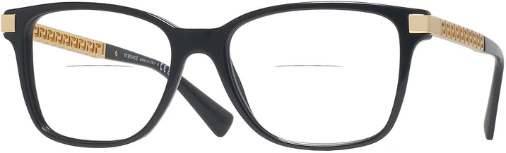 Rectangle Black Versace 3340U Bifocal View #1