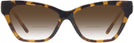 Cat Eye Dark Tortoise Tory Burch 4013U w/ Gradient Bifocal Reading Sunglasses View #2