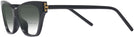 Cat Eye Black Tory Burch 4013U w/ Gradient Bifocal Reading Sunglasses View #3