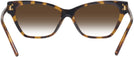 Cat Eye Dark Tortoise Tory Burch 4013U w/ Gradient Progressive No-Line Reading Sunglasses View #4