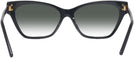 Cat Eye Black Tory Burch 4013U w/ Gradient Progressive No-Line Reading Sunglasses View #4
