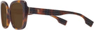Square,Oversized Light Havana Burberry 4371 Progressive No-Line Reading Sunglasses View #3