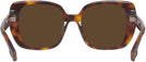 Square,Oversized Light Havana Burberry 4371 Progressive No-Line Reading Sunglasses View #4