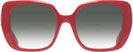 Square,Oversized Red Burberry 4371 w/ Gradient Bifocal Reading Sunglasses View #2