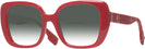 Square,Oversized Red Burberry 4371 w/ Gradient Bifocal Reading Sunglasses View #1