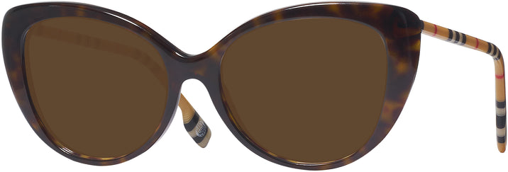 Cat Eye Dark Havana Burberry 4407 Progressive No-Line Reading Sunglasses View #1