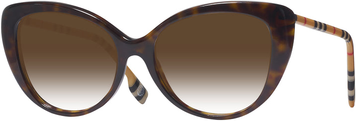 Cat Eye Dark Havana Burberry 4407 w/ Gradient Progressive No-Line Reading Sunglasses View #1