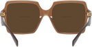 Square Transparent Brown Versace 4441 Bifocal Reading Sunglasses View #4