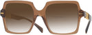 Square Transparent Brown Versace 4441 w/ Gradient Bifocal Reading Sunglasses View #1