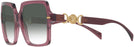 Square Transparent Violet Versace 4441 w/ Gradient Progressive No-Line Reading Sunglasses View #3