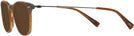 Square Striated Brown Tumi 512 Progressive No-Line Reading Sunglasses View #3