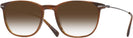 Square Striated Brown Tumi 512 w/ Gradient Progressive No Line Reading Sunglasses View #1